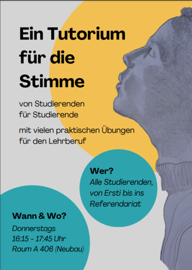 Flyer für das Tutorium für die Stimme