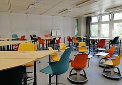 Das Foto zeigt das Active Learning Center im Neubau der Hochschule.