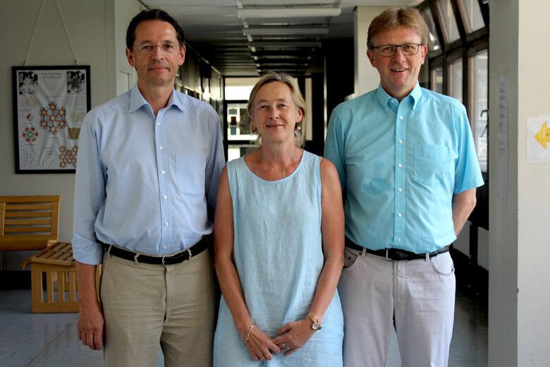 Gruppenbild von Zenkert, Dierk und Zöllner-Dressler 