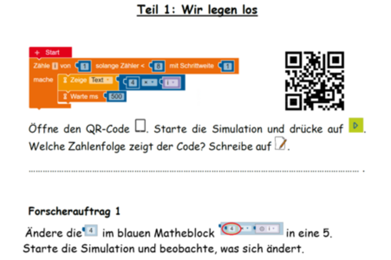 zu sehen ist ein Programmierblock