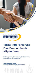 Flyer: Deutschlandstipendium - Talent trifft Förderung