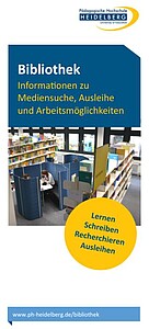 Cover des Erstsemesterflyers der Bibliothek