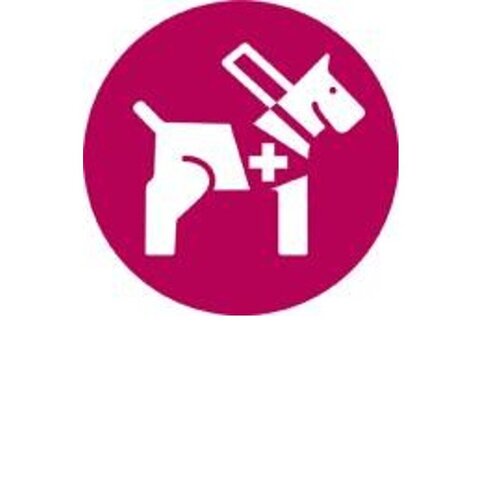 Piktogramm für Barrierefreiheit in Bezug auf: Assistenzhunde herzlich willkommen
