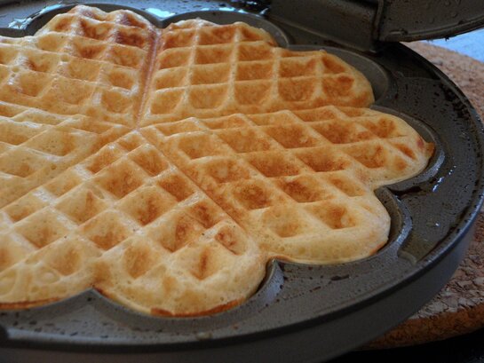 Eine feritge Waffel
