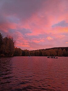 Sonnenuntergang Finnland.