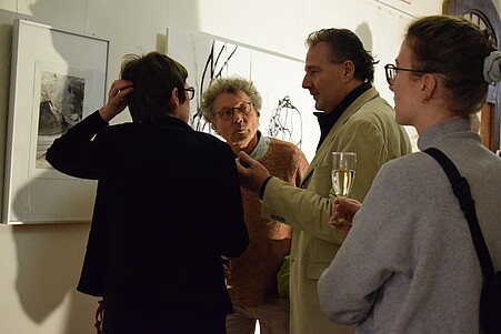 Einblick in Vernissage
