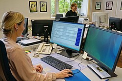 Frau am Computer