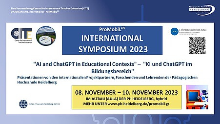 Ankündigung International Symposium 2023 mit Datum und Uhrzeit