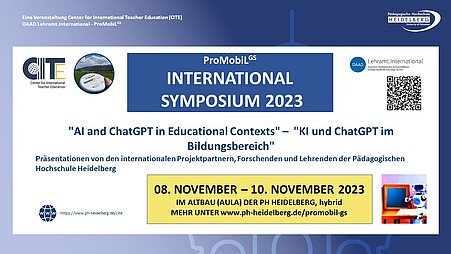 Ankündigung International Symposium 2023 mit Datum und Uhrzeit
