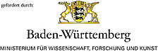 Hier sieht man das Logo des Ministeriums für Wissenschaft, Forschung und Kunst Baden-Württemberg.
