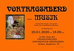 Konzertplakat Vortragsabend Fach Musik