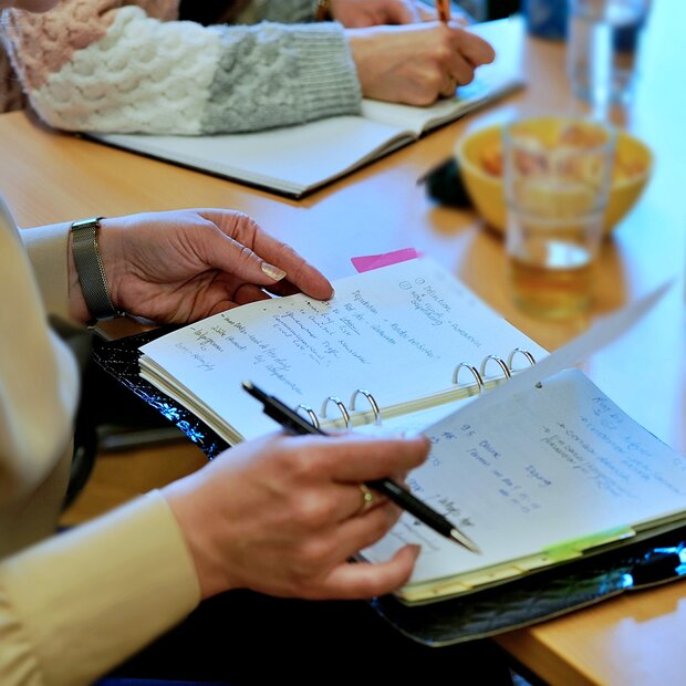 Flyer Workshopreihe "Wissenschaft macht Karriere" für Promovierende und Post-Docs