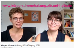  Maxi Mercedes Grehl und Maria Luise Gebauer zu ihrem Onlinekurs „Körper. Stimme. 