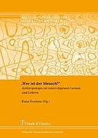 Bookcover of Katja Boehme (editress): „Wer ist der Mensch?“