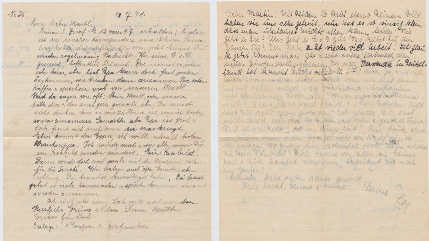 Foto eines alten Briefs