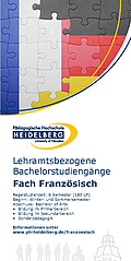 Broschüre Lehramtsbezogene Bachelorstudiengänge Französisch Seite 1