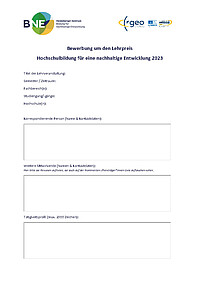 Bewerbungsformular