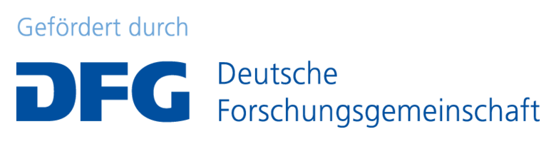 Das Bild zeigt das Logo der DFG Forschungsgemeinschaft. Mit diesem Logo wird eine Förderung durch die DFG Forschungsgemeinschaft angezeigt.