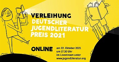 Werbeplakat des Deutschen Jugendliteraturpreises 2021, Original von David Böhme