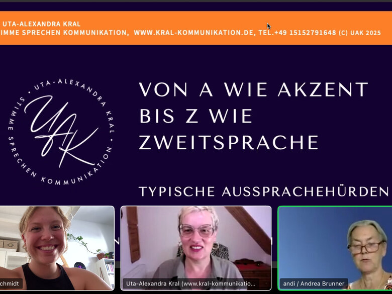 Impression aus dem Vortrag.