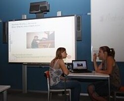 Die neuen White-Boards im Einsatz