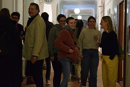 Einblick in Vernissage