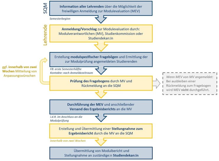 Ablaufschema Modulevaluation