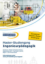 Link öffnet den Flyer Master Ingenieurpädagogik