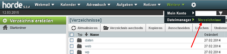 Dateimanager - Horde 5 Dateimanager - Horde 5