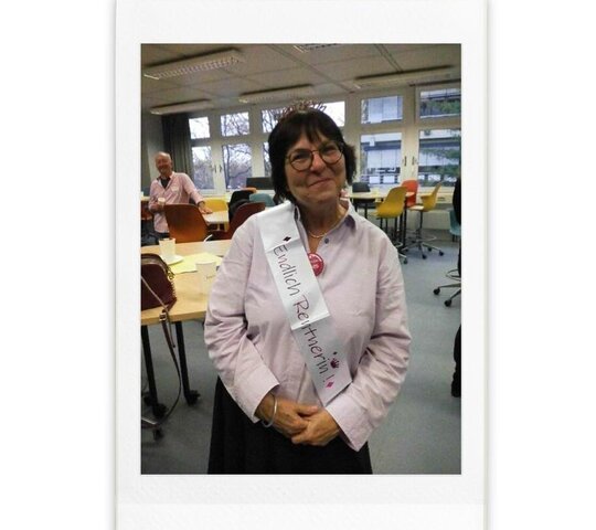 Ein Bild von Veronika Fröhlich bei ihrer Feier