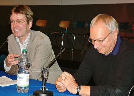 Christoph Penshorn und Uwe Timm im Gespräch