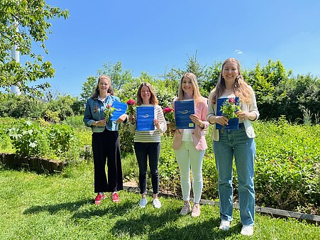 v.l.n.r. Lara Ellerbrock, Johanna Fertig, Verena Leopold, Gina Bender