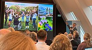 Abb. 1: Prof. Dr. Siegmund betonte bei seinem Eröffnungsvortrag die Bedeutung von positiven Zukunftsvisionen für die BNE.