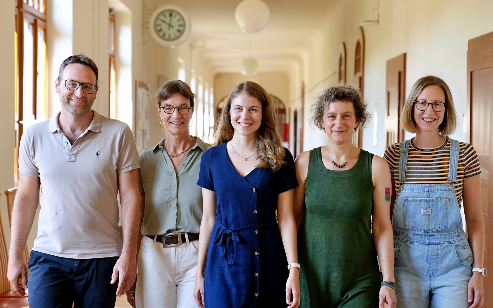 v.l.n.r.: Jens Bucksch (PUG), Angela Häußler (AuG), Anna Lehmann (PUG), Katja Schneider (AuG), Jule Möckel (PUG)