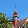 Das Bild zeigt den Turm des Altbaus der Hochschule. Copyright: Pädagogische Hochschule Heidelberg.