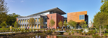 Das Foto zeigt das Greer Environmental Sciences Center der Virginia Wesleyan University, USA. Copyright Virginia Wesleyan University