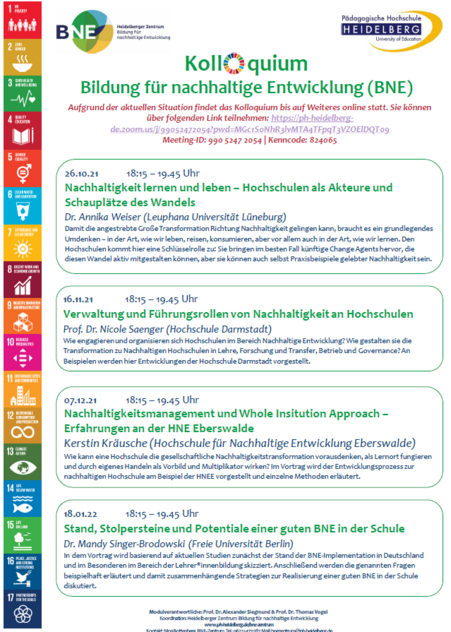 Termine und Themen der Colloqiumsreihe im Sommersemester 2019 SoSe2021