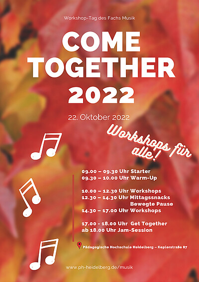 Flyer zur Veranstaltung "Come together 2022"