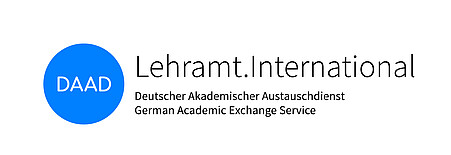 Logo of the German Academic Exchange Service (DAAD) "Lehramt.International" and link to the website of the German Academic Exchange Service (DAAD) "Lehramt.International