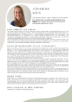 Steckbrief von Johanna Weis