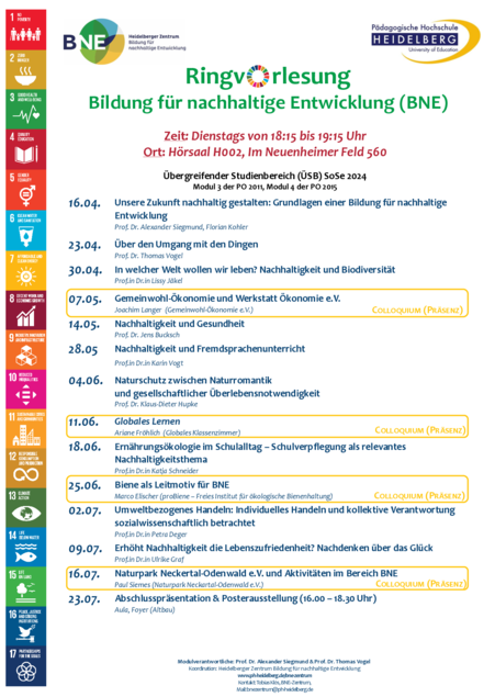 Poster der Ringvorlesung