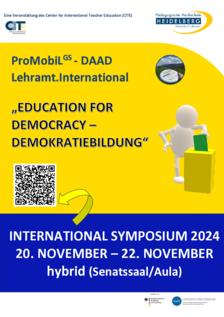 Poster International Symposium 2024 "education for Democracy - Demokratiebildung"