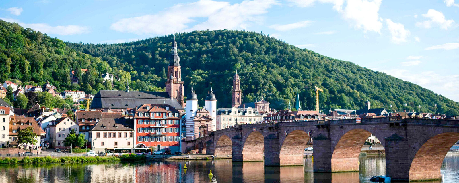 Zu sehen ist eine Ansicht auf die Heidelberger Altstadt.
