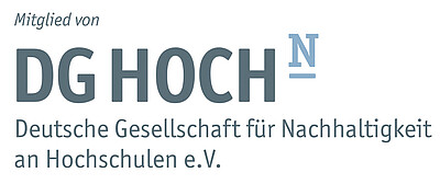 Die Grafik zeigt das Logo der Deutschen Gesellschaft für Nachhaltigkeit an Hochschulen e.V.