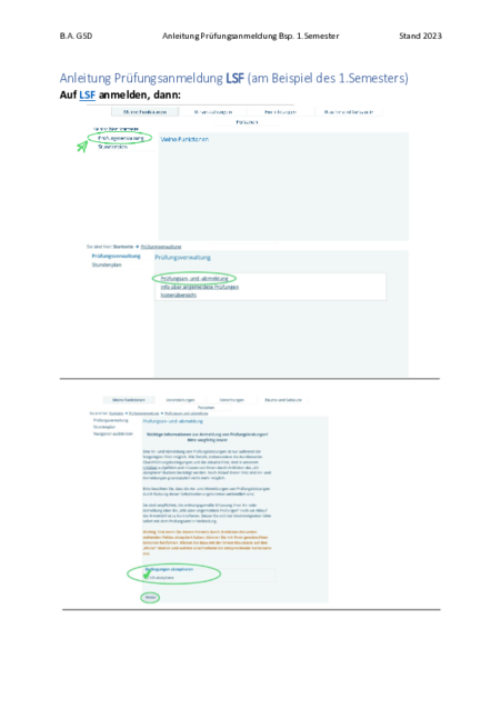 Anleitung "Wie melde ich mich zu meinen Prüfungen an?" (PDF-Datei), zum Öffnen klicken