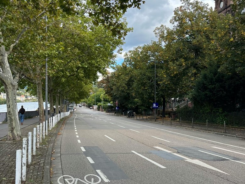 Ein Bild eines Fahrradwegs in Heidelberg: Auch Stadtradeln trägt zu gesundem Arbeiten bei. 