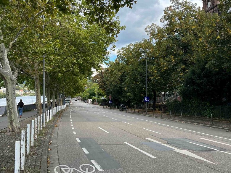 Ein Bild eines Fahrradwegs in Heidelberg: Auch Stadtradeln trägt zu gesundem Arbeiten bei. 