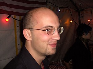 Mann in Großaufnahme