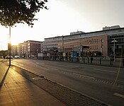  OEG Haltestelle am Heidelberger Hauptbahnhof.