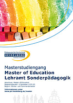 Link öffnet den Flyer Masterstudiengang Lehramt Sonderpädagogkik